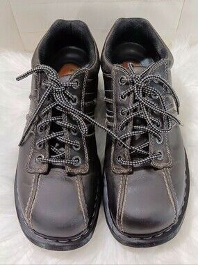 Dr. Marten's Unisex Drake Brown Leather Oxfords Sz M 10/L 11 AW004 Chunky Grunge
